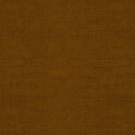 Laundry Basket Favorites II chestnut cotton fabric with subtle linen texture by Edyta Sitar
