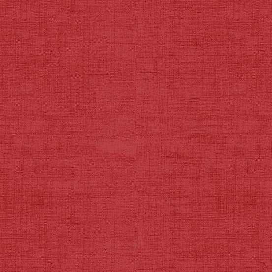 Laundry Basket Favorites II red rose linen texture cotton fabric by Edyta Sitar