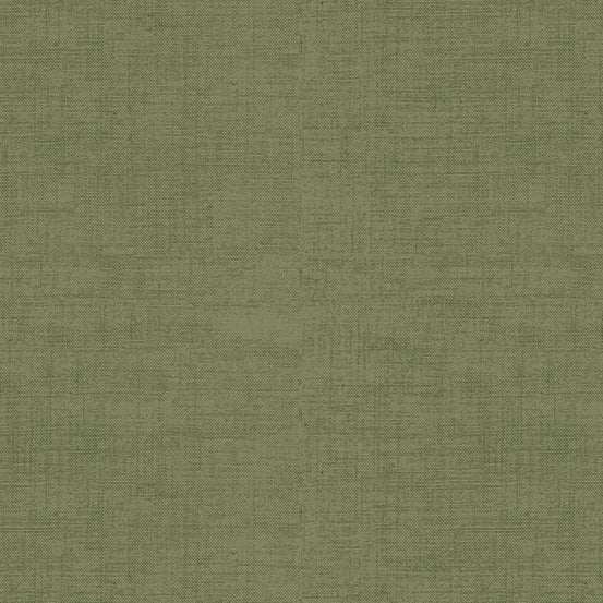 Laundry Basket Favorites II linen texture fabric in mossy green by Edyta Sitar for quilting and sewing projects
