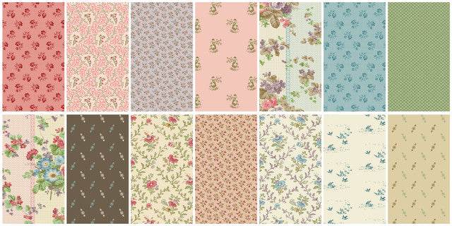 Bella Rose Quilt Society 2026 Ayla Quilt completion bundle with 5 fabric cuts