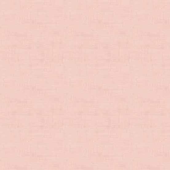 Linen Texture Pale Pink fabric with subtle crosshatch design by Makower UK for quilting