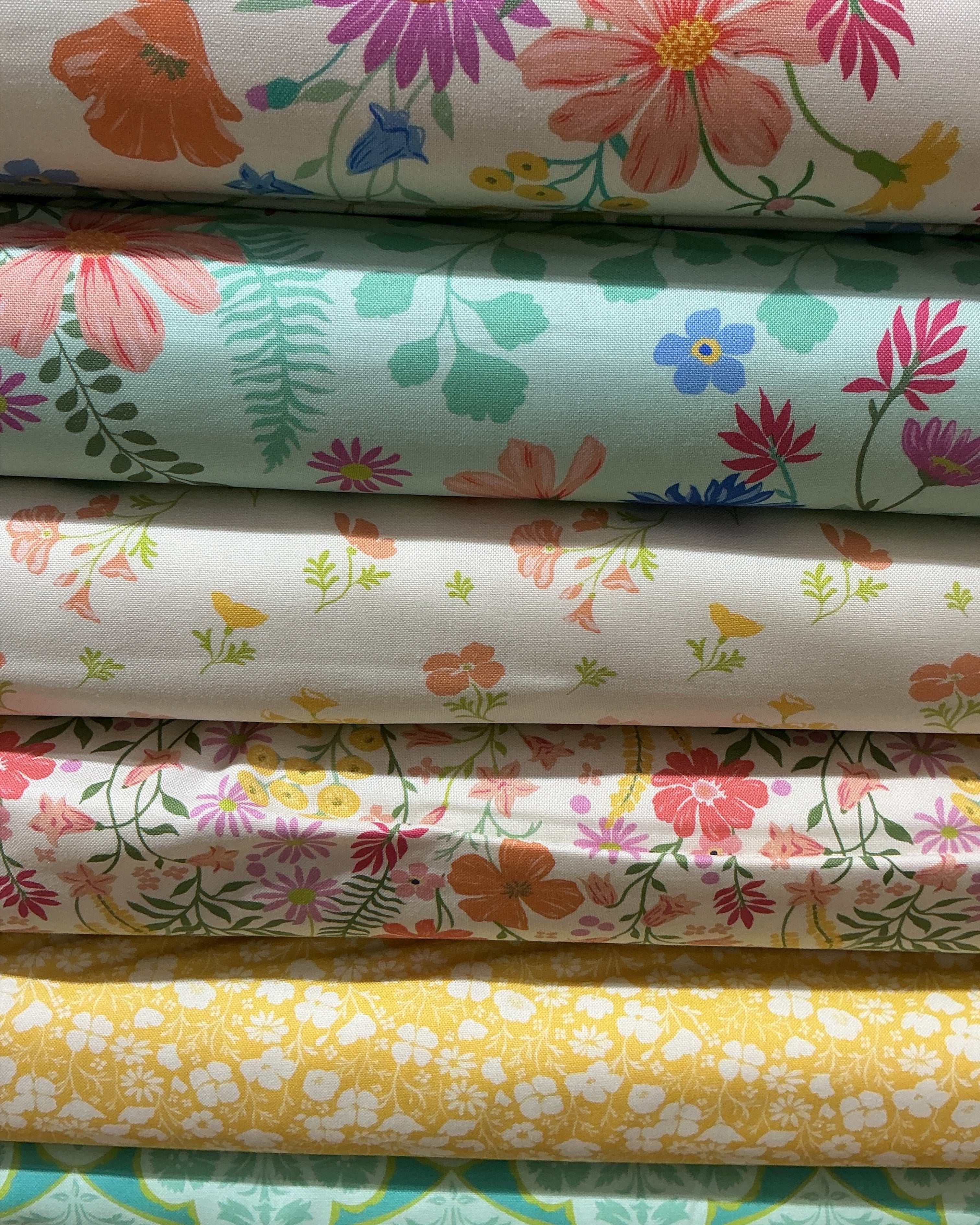 Six-Pack Party Bundle with six half-yard fabric cuts for quilting projects