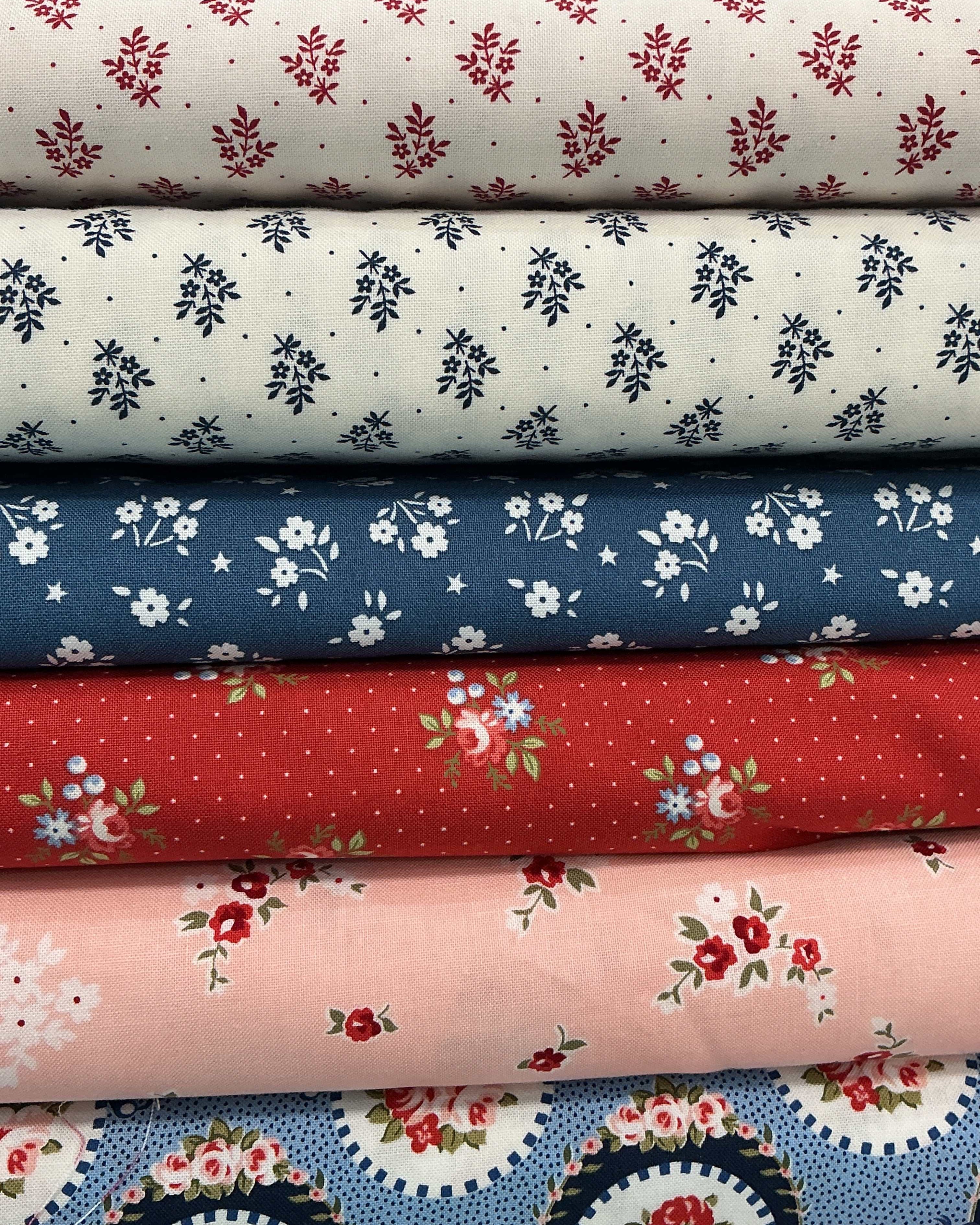 Six-Pack Party Bundle six colorful half-yard fabric cuts for quilt making