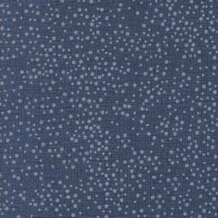 Dotty Thatched navy fabric with random dot woven pattern by Robin Pickens for Moda Fabrics