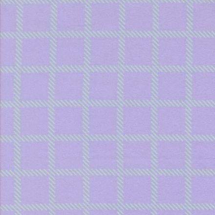 Sherbet Sunshine Flannels lavender cross check plaid fabric by Corey Yoder for Moda Quilts