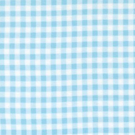 Sherbet Sunshine Flannels blue gingham checks fabric by Corey Yoder for Moda