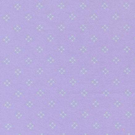 Sherbet Sunshine Flannels Wisteria fabric with diamond X pattern by Corey Yoder for Moda