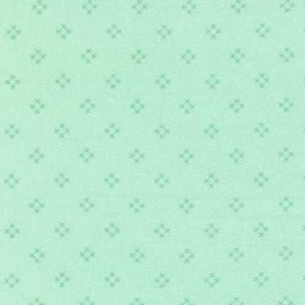 Sherbet Sunshine Flannels Diamond X Blenders fabric in sea glass green by Corey Yoder for Moda