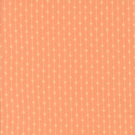 Sherbet Sunshine Flannels Jelly Bracelet Dots and Stripes Melon fabric by Corey Yoder for Moda