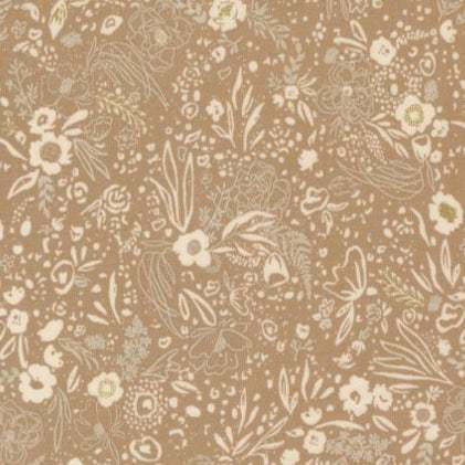 Foraged Found & Hand Me Down floral mushroom fabric by Fancy That Design House for Moda Fabrics