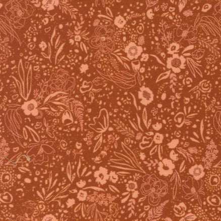 Foraged Found & Hand Me Down Field of Fancy small floral spice fabric by Fancy That Design House for Moda Fabrics