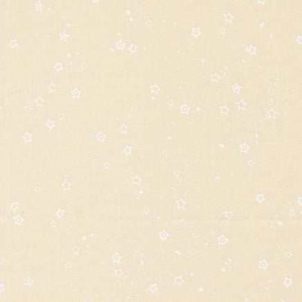 Foraged Found & Hand Me Down Stardust Blender fabric in eggshell white with subtle floral pattern by Fancy That Design House for Moda Fabrics