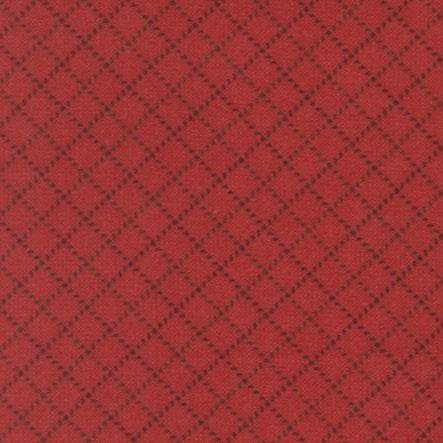 Prairie Gatherings Flannels Stitched Grid Brick fabric by Primitive Gatherings for Moda Fabrics