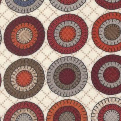 Prairie Gatherings Flannels Penny Cheater Porcelain fabric by Primitive Gatherings for Moda Fabrics in soft cozy flannel patterns