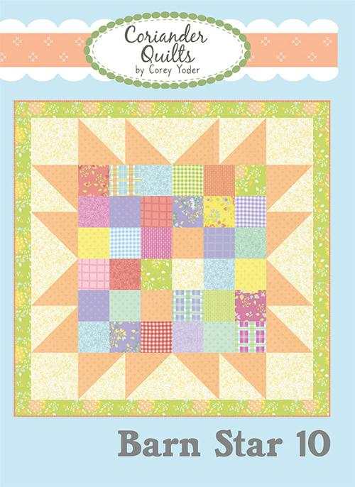 PATTERN Barn Star quilt by Corey Yoder, charm pack friendly, 40 inch square finish
