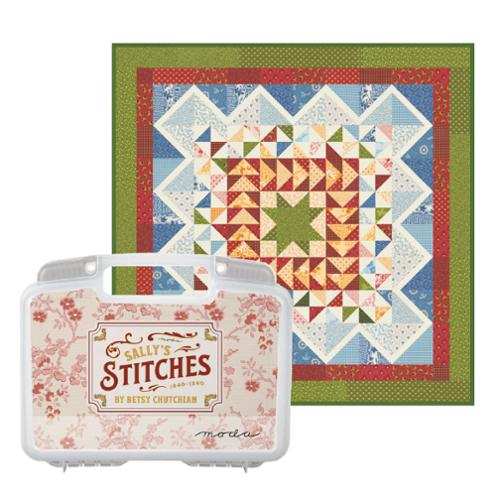 Moda Collectors Series Limited Edition Bin Sally's Stitches quilt kit with exclusive fabric and accessories