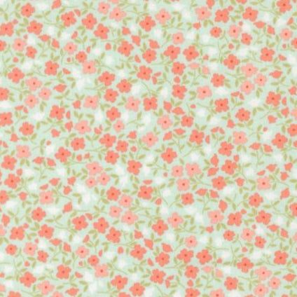 Sunbonnet Wild Blooms pale blue floral fabric by Heather Briggs for Moda Fabrics