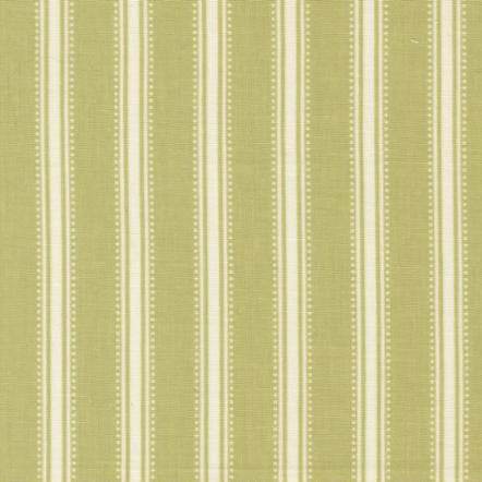 Sunbonnet Dotted Stripe Pear fabric by Heather Briggs in green and cream vertical stripes for quilting and sewing projects