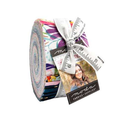 Soulstice Jelly Roll fabric bundle of 40 colorful 2.5-inch strips by Laura Muir for Moda Fabrics