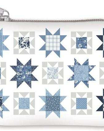 Sand and Sea Coin Bag by Camille Roskelley for Moda with silver zipper