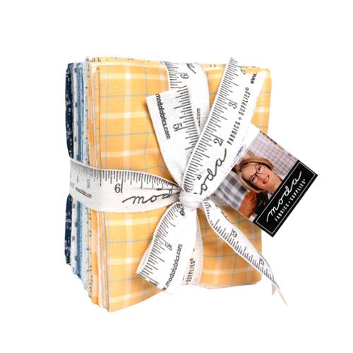 Solstice Fat Quarter Bundle by Jenelle Kent featuring 22 colorful fabric squares in summer-inspired hues