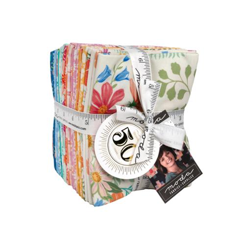 Cannon Beach Fat Quarter Bundle by Crystal Manning featuring coastal floral and plaid fabric designs