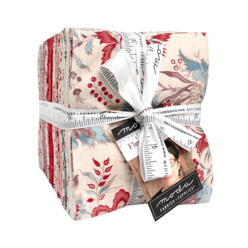 Fleur De Paris Fat Quarter Bundle with 38 floral prints by French General for Moda Fabrics