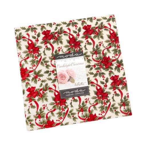Candlelight Christmas Layer Cake fabric squares by 3 Sisters for Moda Fabrics