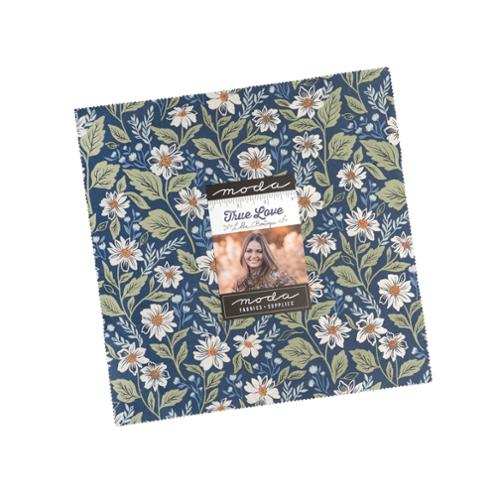 True Love Layer Cake fabric bundle by Vanessa Goertzen featuring vintage motifs and calming palette