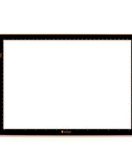 Wafer 1 Light Pad LED tracing pad with adjustable brightness and built-in ruler guide, USB rechargeable, 14x10 inches
