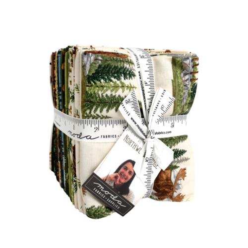 Northwoods Lodge Fat Quarter Bundle by Deb Strain 27-piece fabric set with woodland prints, pre-order shipping July 2026