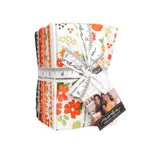 Birch & Willow Fat Eighth Bundle with 34 autumn-themed fabric pieces by Moda Fabrics