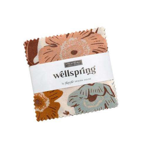 42-piece Wellspring Charm Pack with floral fabric squares by Moda Fabrics pre-order