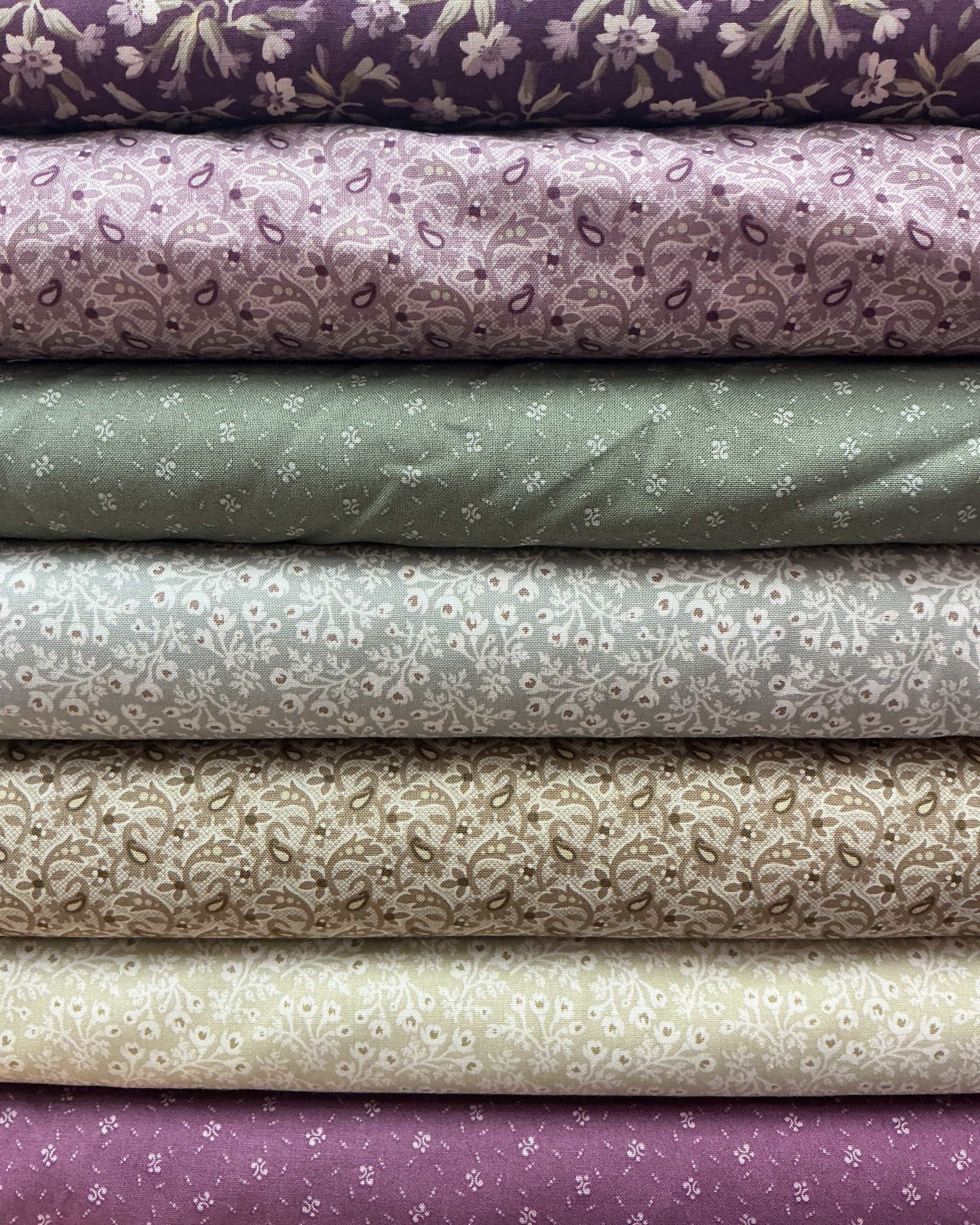 Six-Pack Party Bundle quilting fabric cuts in coordinating colors for throw quilt project