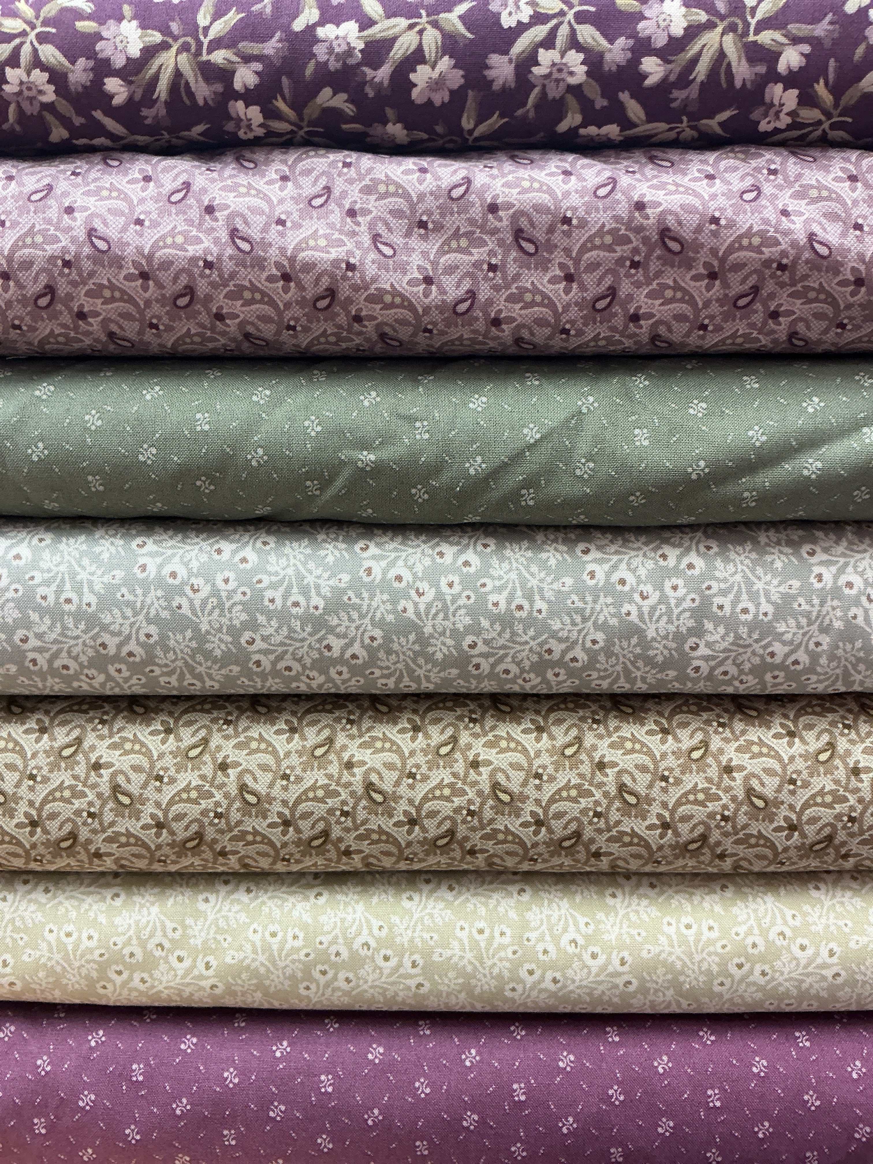 Six-Pack Party Bundle quilting fabric cuts in coordinating colors for throw quilt project