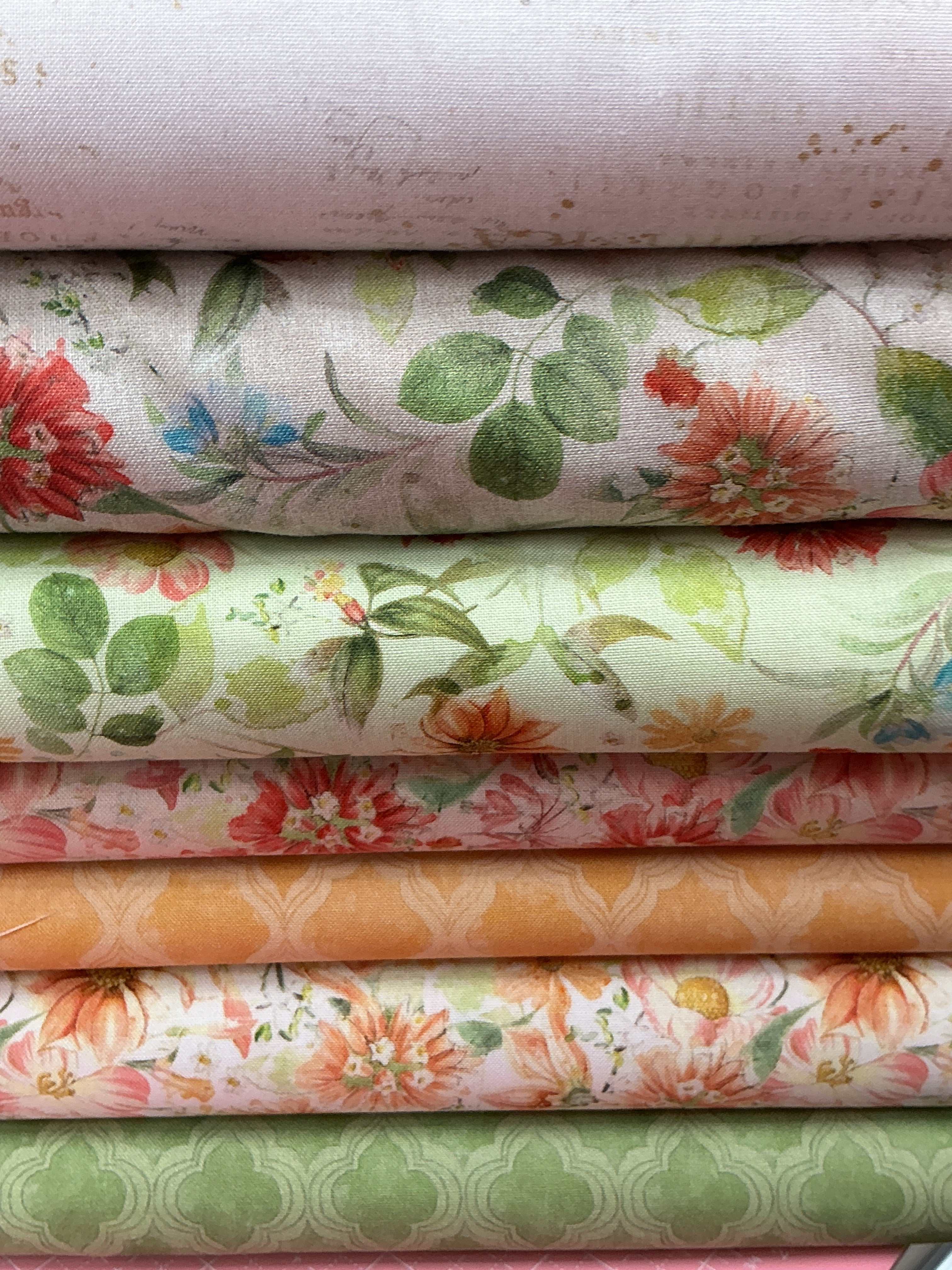 Six-Pack Party Bundle County Courthouses fabric cuts for quilting and sewing projects