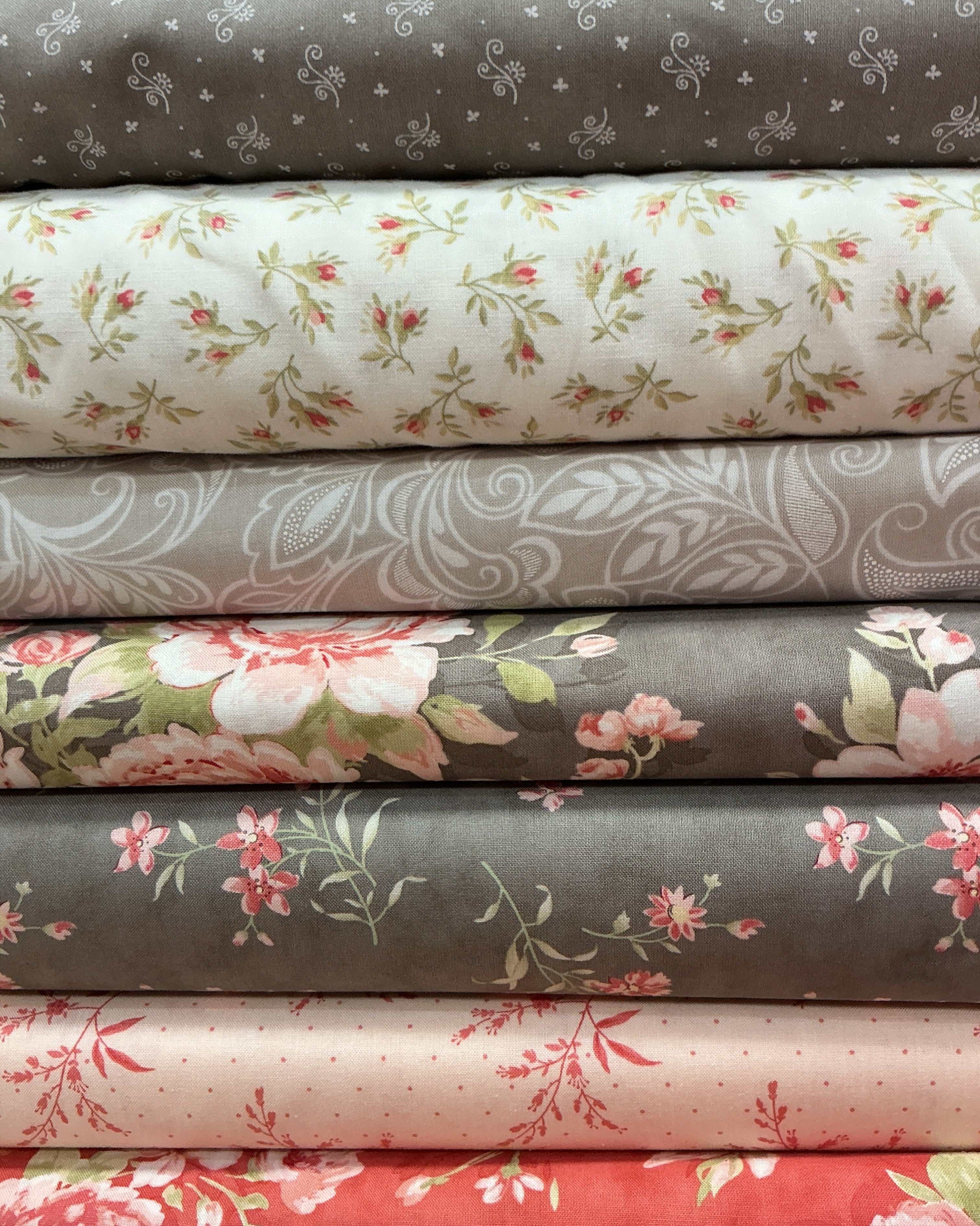 Six-Pack Party Bundle seven coordinating 20-inch fabric cuts for quilting projects