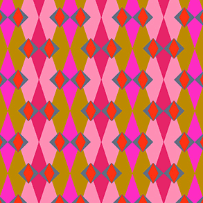 Jumpstart Fractal Butterscotch geometric fabric pattern by Anna Maria Parry for Northcott Fabrics
