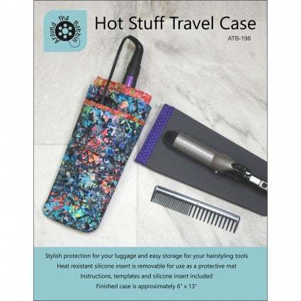 Hot Stuff Travel Case with heat resistant silicone insert for hairstyling tools storage and protection