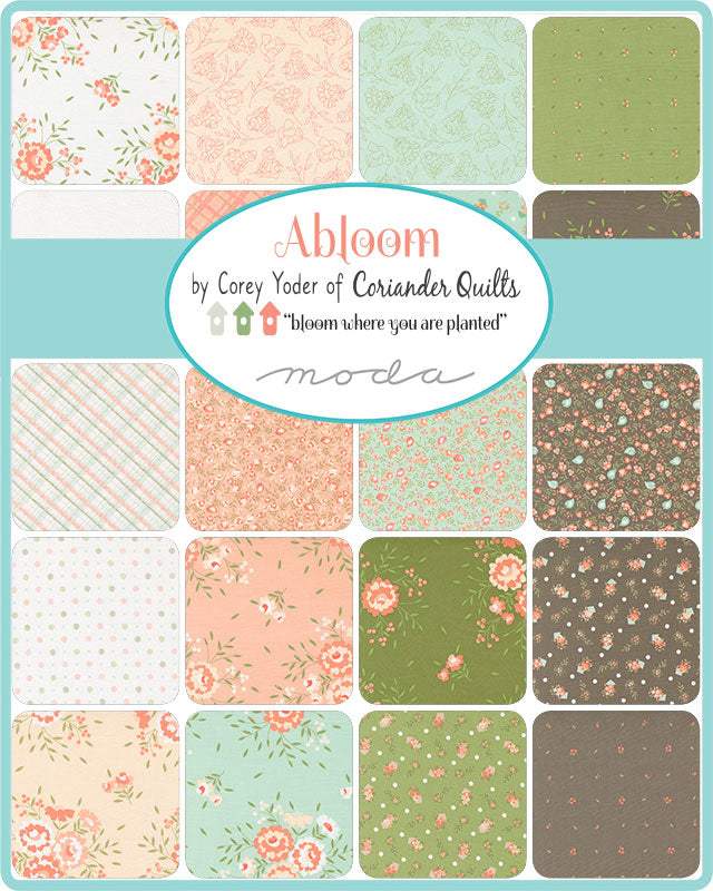 39-piece Abloom by Corey Yoder fabric bundle with vibrant floral and pastel designs