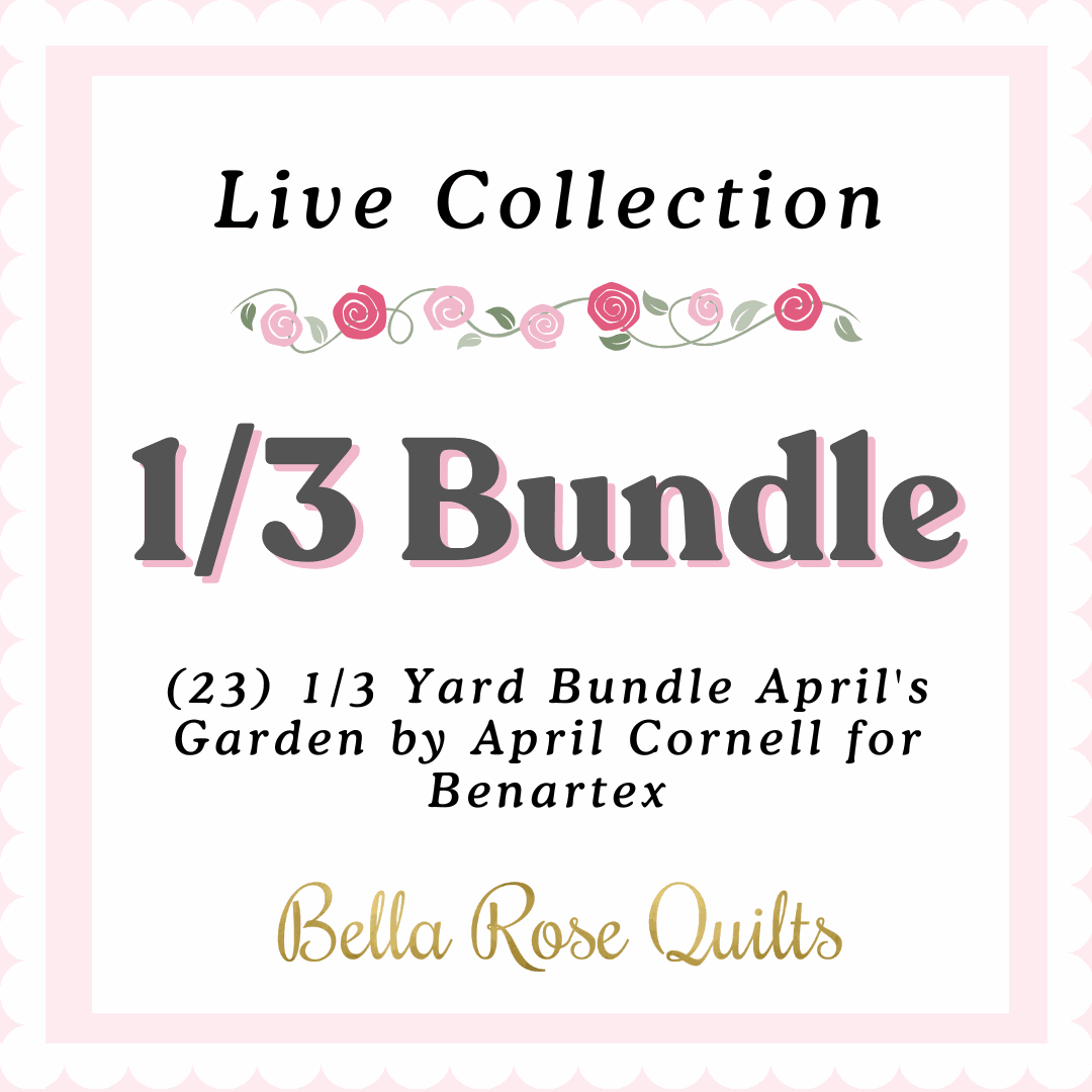 (23) 1/3 Yard Bundle April's Garden fabric by April Cornell for Benartex