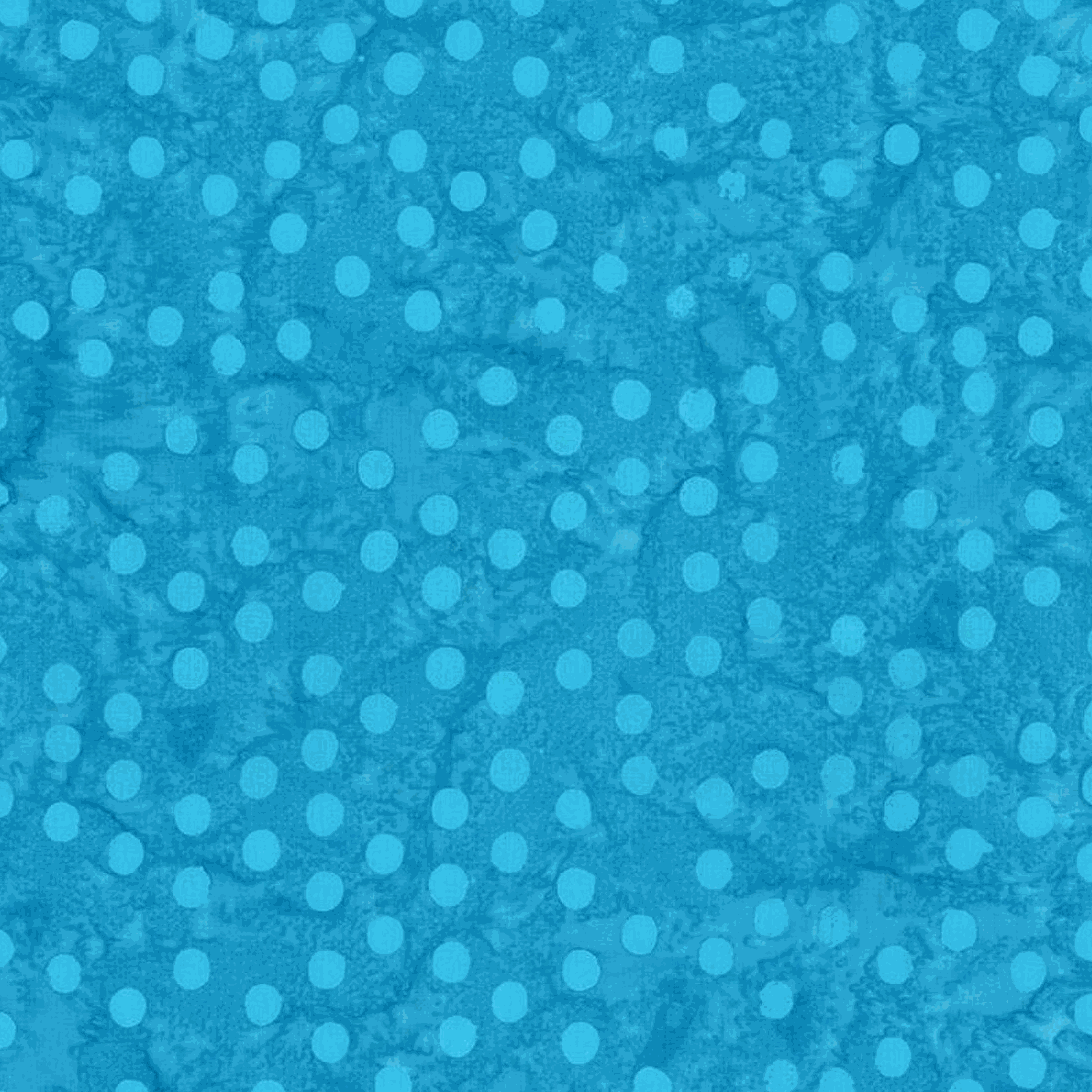 Expressions Batiks wide back fabric in blue with polka dot batik pattern by Riley Blake Designs
