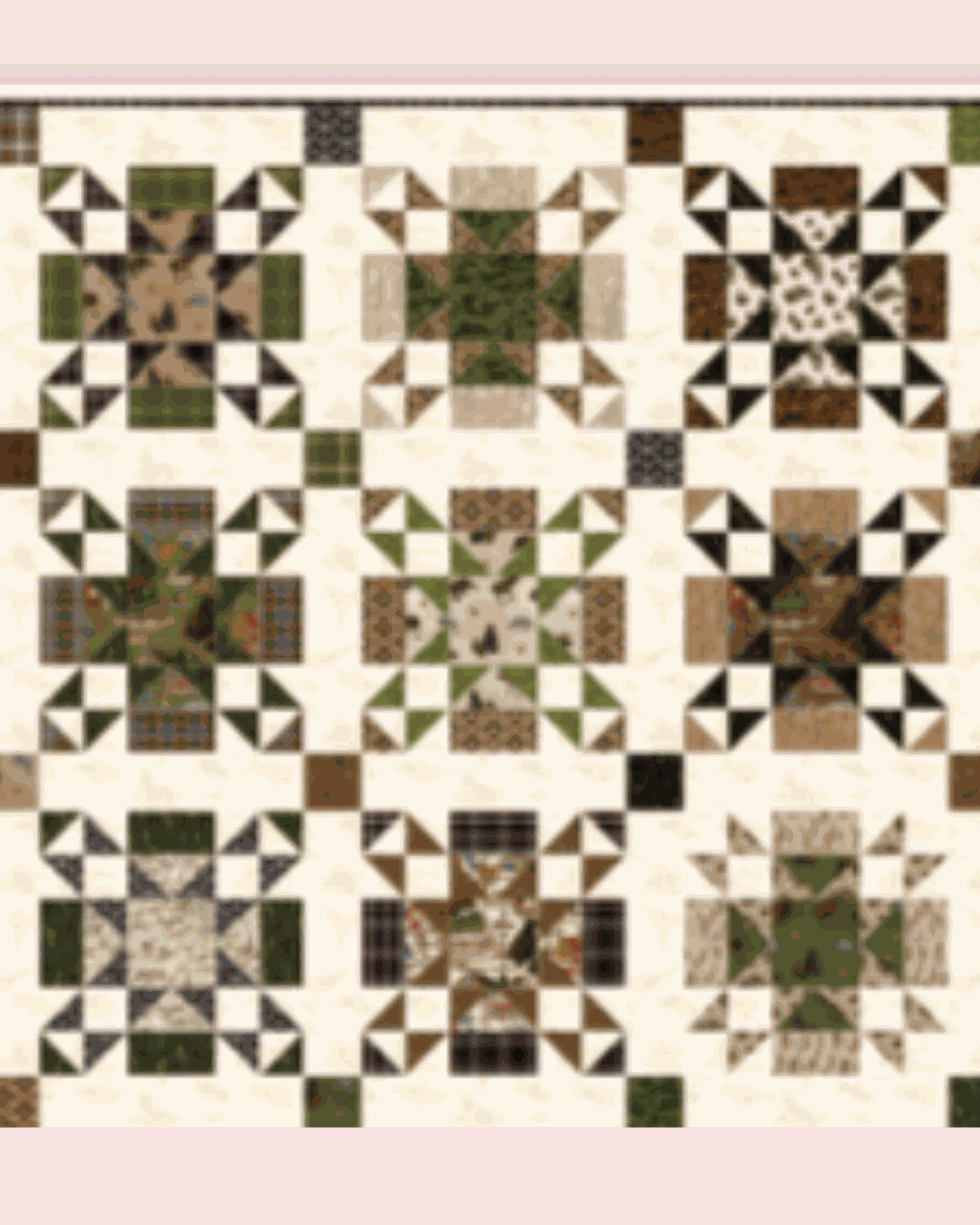 Big Ben Quilt Kit with Pine Grove fabric by Riley Blake Designs 70x70 inches