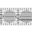 Creative Grids Quilt Ruler 1x6 inch rectangle with non-slip grip and precise measurements for quilting and sewing