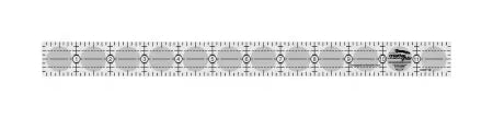Creative Grids Quilt Ruler 1x12 inch acrylic rectangle with non-slip grip and precise seam allowance markings