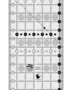 Creative Grids Quilt Ruler left-handed 6.5x24.5 inch acrylic with non-slip grip and precise markings for quilting and sewing