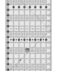 Creative Grids Quilt Ruler 8.5x18.5 inch clear acrylic with non-slip grip and precise quilting measurements