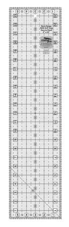 Creative Grids Quilt Ruler 6x24 inch clear acrylic quilting ruler with non-slip grip and black-white markings