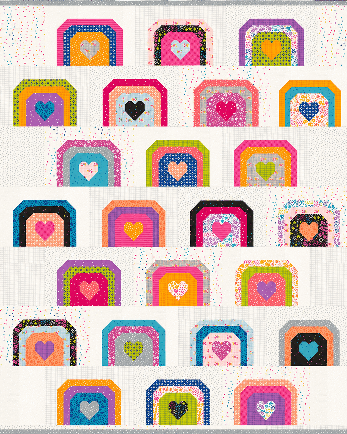 Bright Hope Quilt Kit pre-order with 24 fat quarters and Maker’s Delight pattern by Chrissy Lux