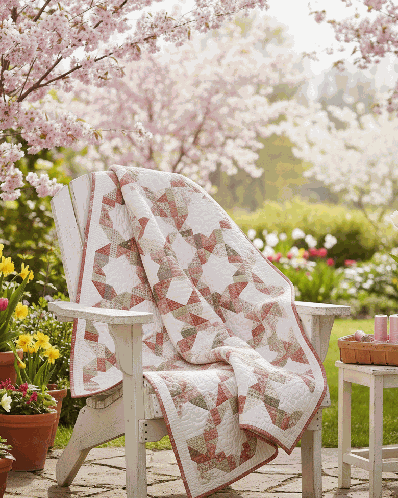 Circlets Quilt Kit featuring Poinsettia & Pear quilt top with fabric and pattern by Sherri & Chelsi for Moda Fabrics Pre-Order